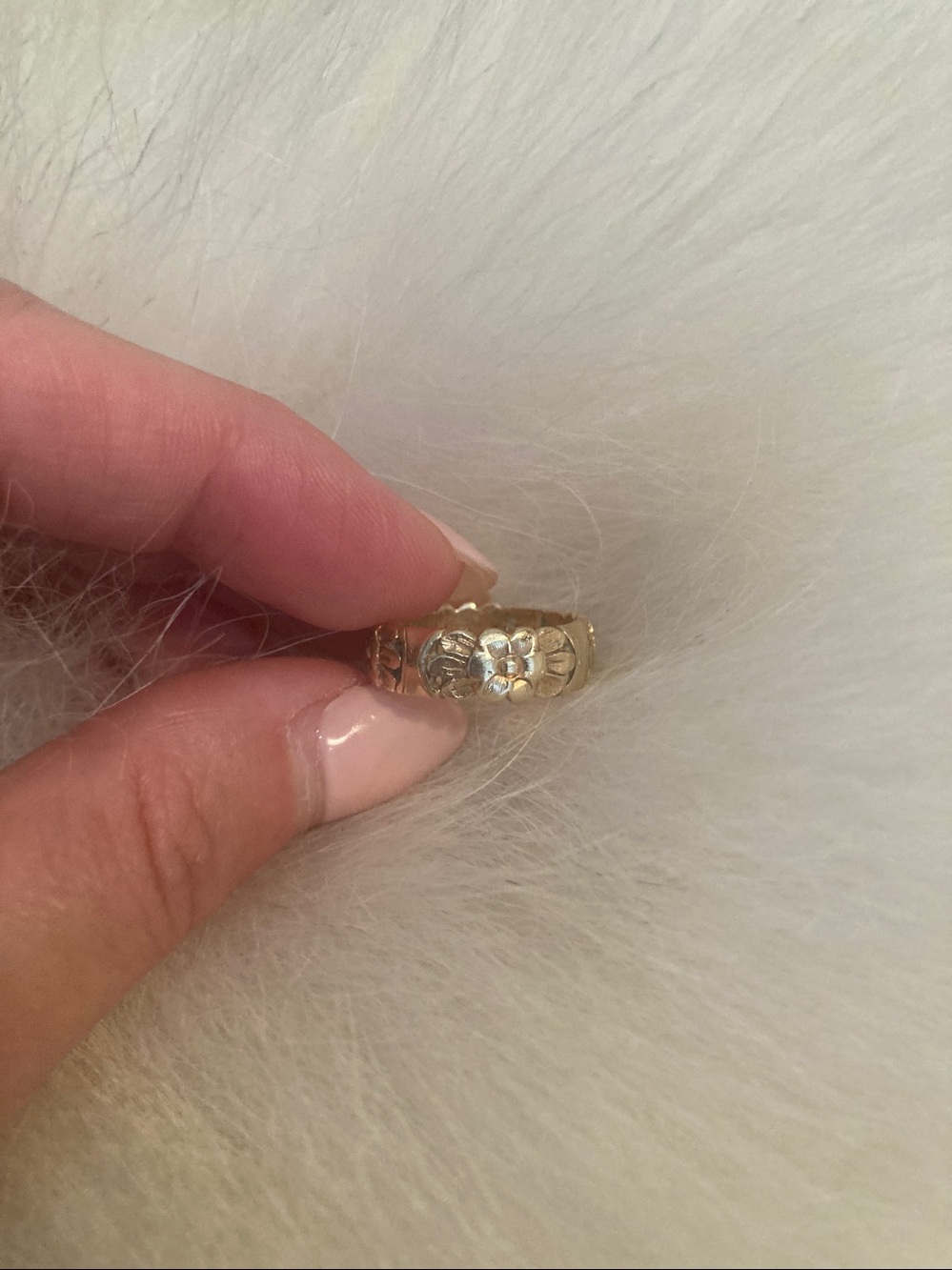 14k Gold Floral Band Ring - Women's Jewelry